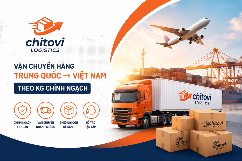 Dịch vụ vận chuyển chính ngạch Trung-Việt theo KG tại Chitovi Logistics