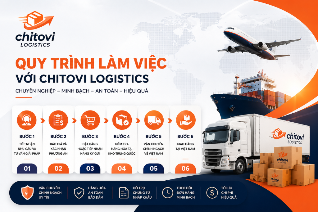 Hướng dẫn quy trình làm việc với Chitovi Logistics